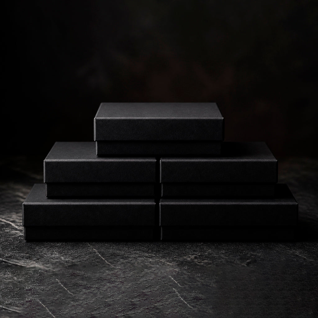 Black Vault Pro Square - Schmucketui für Ketten schwarz mit Samteinlage