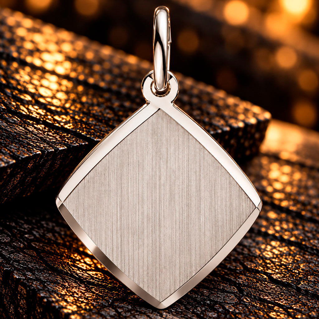 Zodiac Diamond Line Anhänger 925 Silber rhodiniert 14,9 mm gravierbar