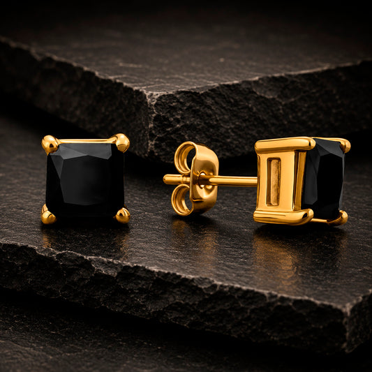 Frank 1967 Black Zircon Ohrstecker