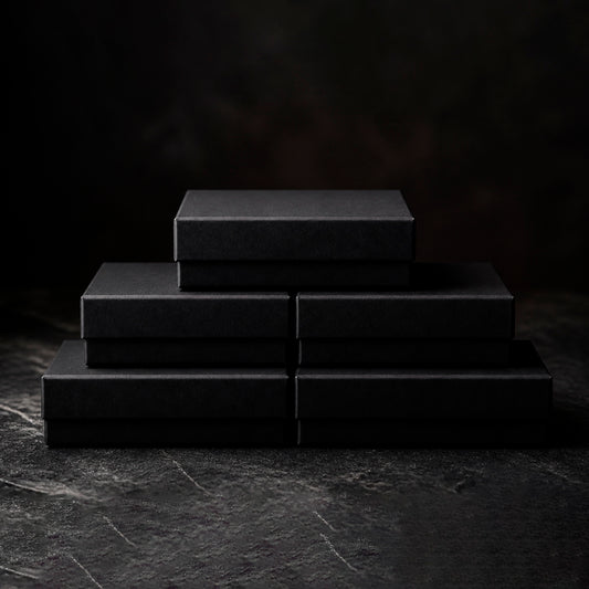 Black Vault Pro Square - Schmucketui für Ketten schwarz mit Samteinlage
