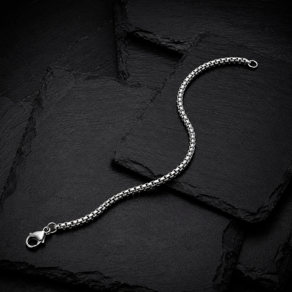 Venice Steel Edelstahl-Venezianer-Kettenarmband für Herren von MANAVARO