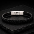 Frank 1967 Trio Line Lederarmband von MANAVARO in Schwarz, Blau oder Schwarz/Braun