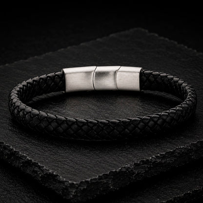 Frank 1967 Trio Line Lederarmband von MANAVARO in Schwarz, Blau oder Schwarz/Braun