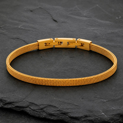 Frank 1967 Milano 3.7 - Milanaise Armband Herren Silber & Gold