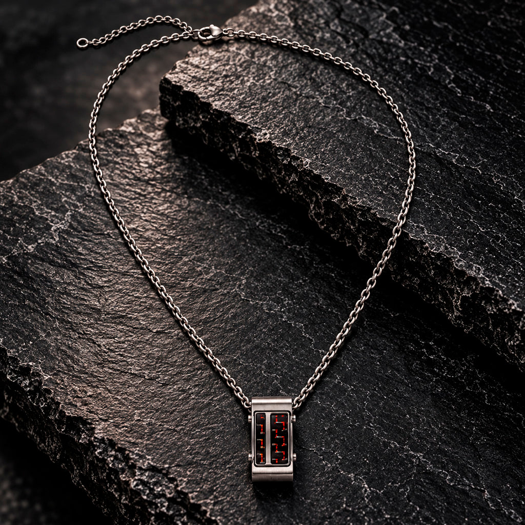 Carbon Red Steel Kette Edelstahl, 55 cm Ankerkette