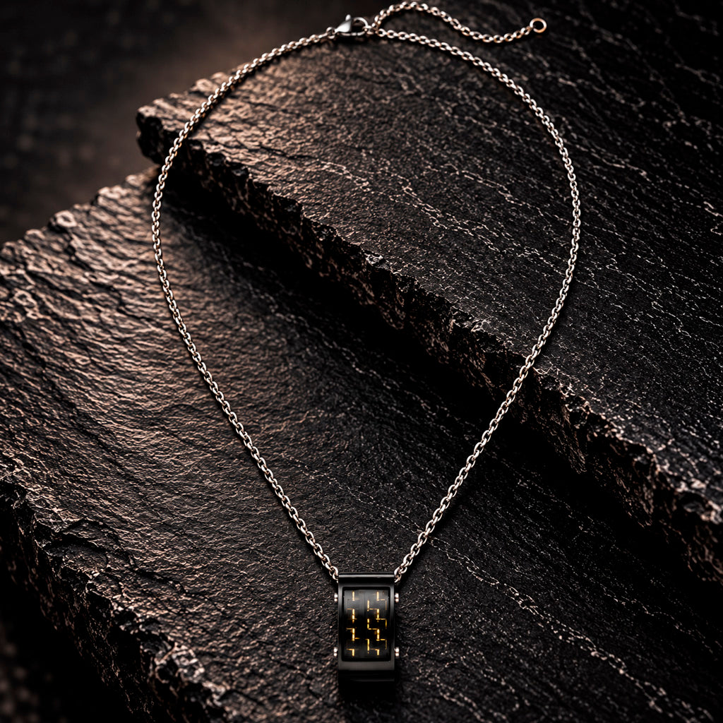 Carbon Yellow Steel Kette Edelstahl, 55 cm Ankerkette