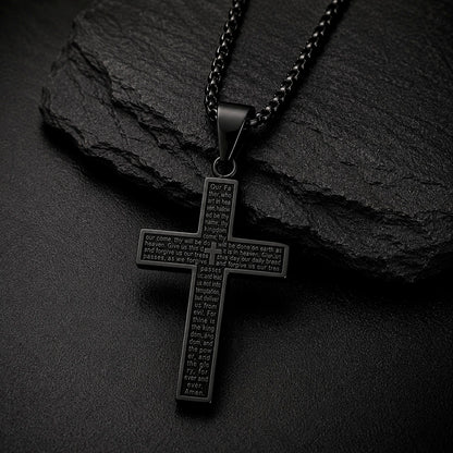Cross 60 - Halskette Edelstahl Kreuz-Anhänger 60 cm | 3 Farben