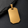 Dog Tag 55 - Halskette Edelstahl Dog-Tag gravierbar | 3 Farben