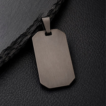 Dog Tag 55 - Halskette Edelstahl Dog-Tag gravierbar | 3 Farben