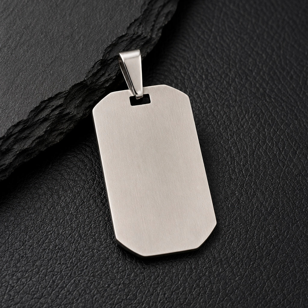 Dog Tag 55 - Halskette Edelstahl Dog-Tag gravierbar | 3 Farben