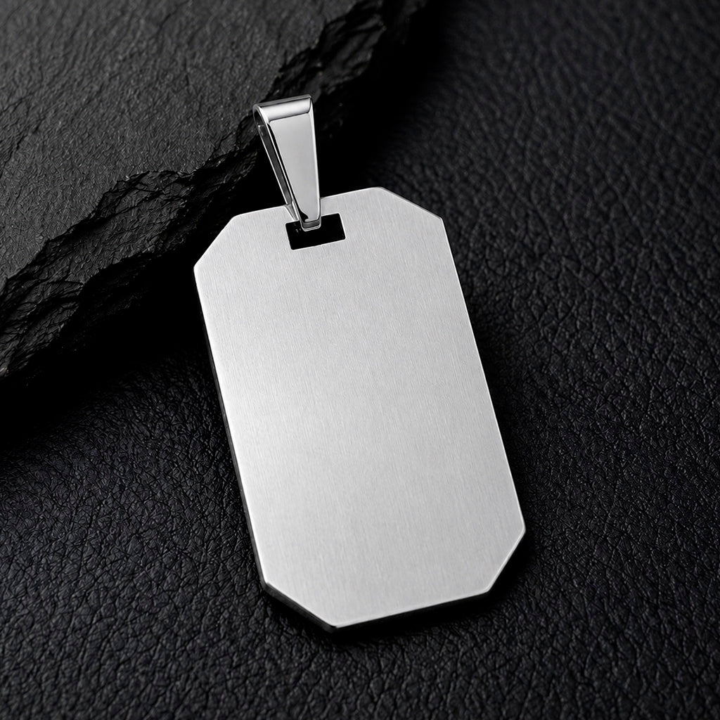 Dog Tag 55 - Halskette Edelstahl Dog-Tag gravierbar | 3 Farben