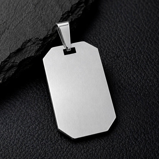 Dog Tag 55 - Halskette Edelstahl Dog-Tag gravierbar | 3 Farben