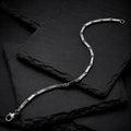 Facet Steel Edelstahl-Facettenarmband für Herren von MANAVARO, stilvoll und modern