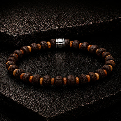 Frank 1967 ColorSphere Beads 6 mm Armband mit Edelstahl