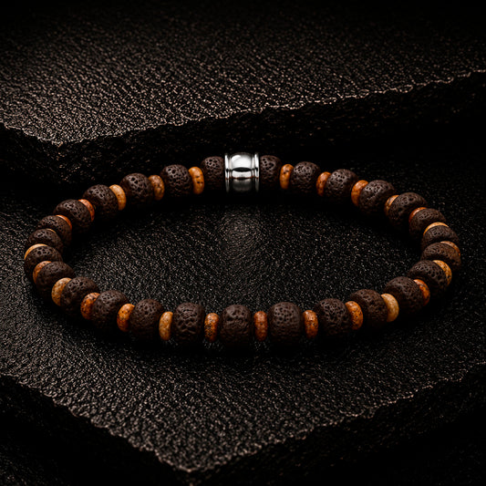 Frank 1967 ColorSphere Beads 6 mm Armband mit Edelstahl
