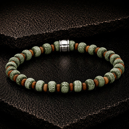 Frank 1967 ColorSphere Beads 6 mm Armband mit Edelstahl