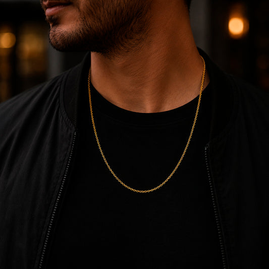 Gold Anchor 375 - Ankerkette 9 Karat Echtgold 42 & 45 cm
