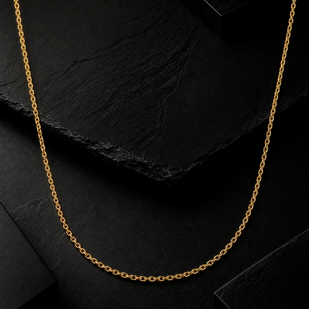 Gold Anchor 375 - Ankerkette 9 Karat Echtgold 42 & 45 cm