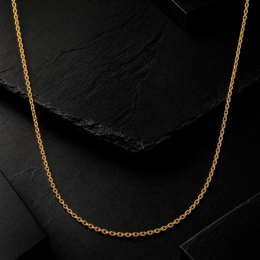 Gold Anchor 585 Ankerkette aus 14 Karat Gelbgold in 42 und 45 cm
