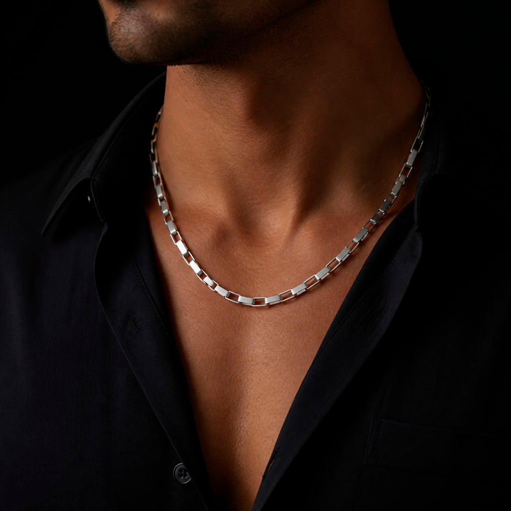 Frank 1967 Chain 2.3 - Edelstahl Halskette Herren Silber & Gold