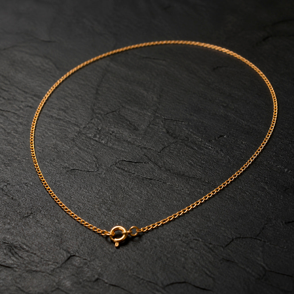 Gold Chain 1.2 - 925 Silber vergoldet Panzerkette