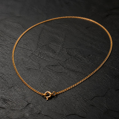 Gold Chain 1.2 - 925 Silber vergoldet Panzerkette