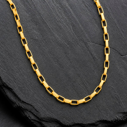Frank 1967 Chain 2.3 - Edelstahl Halskette Herren Silber & Gold