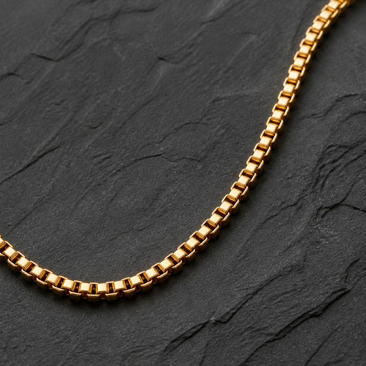 Golden Thread - Vergoldete Edelstahl-Halskette von Frank 1967