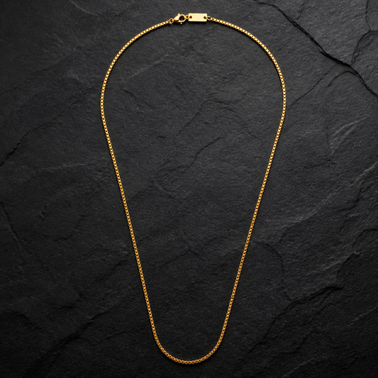 Golden Thread - Vergoldete Edelstahl-Halskette von Frank 1967