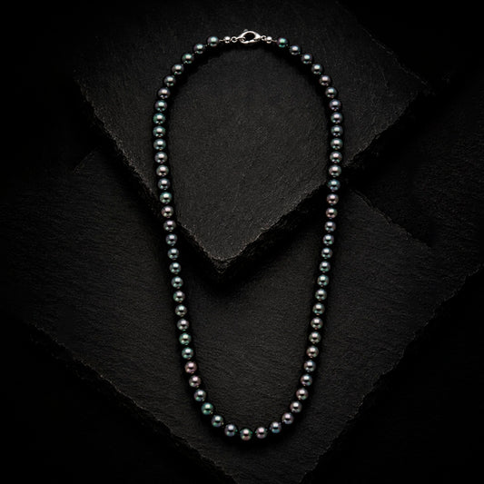 Frank 1967 Noir Pearl 6M edle Perlenkette für Männer