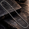 Silver Panzer Line Kette aus 925 Silber mit rhodinierter Oberfläche