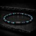 Frank 1967 - Jungenarmband Edelstahl geschwärzt 4 mm | Naturstein