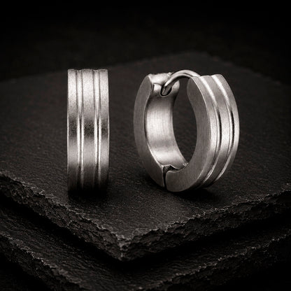 Frank 1967 Noir Hoops Klappcreolen