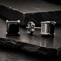 Frank 1967 Black Zircon Ohrstecker in Edelstahl mit schwarzem Zirkonia