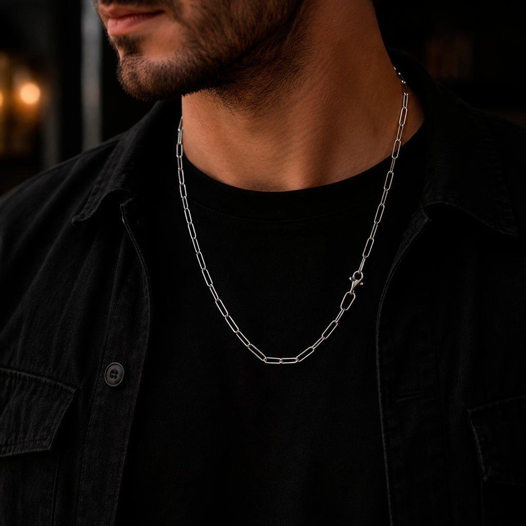 Silver Link - 925 Silber Gliederkette Collier 45, 50 & 55 cm