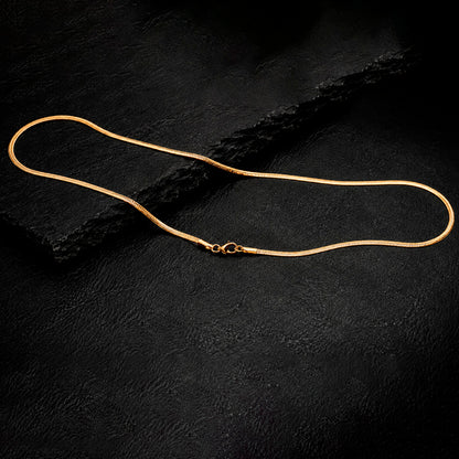Snake 60 - Schlangenkette Edelstahl 3 mm 60 cm | Silber, Gold & Schwarz