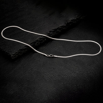 Snake 60 - Schlangenkette Edelstahl 3 mm 60 cm | Silber, Gold & Schwarz