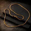 Snake Fine 60 - Schlangenkette Edelstahl 1,6 mm 60 cm | Silber, Gold & Schwarz