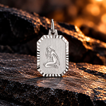 Zodiac Silver Line Sternzeichen Anhänger 925 Sterlingsilber 22 mm x 12,8 mm