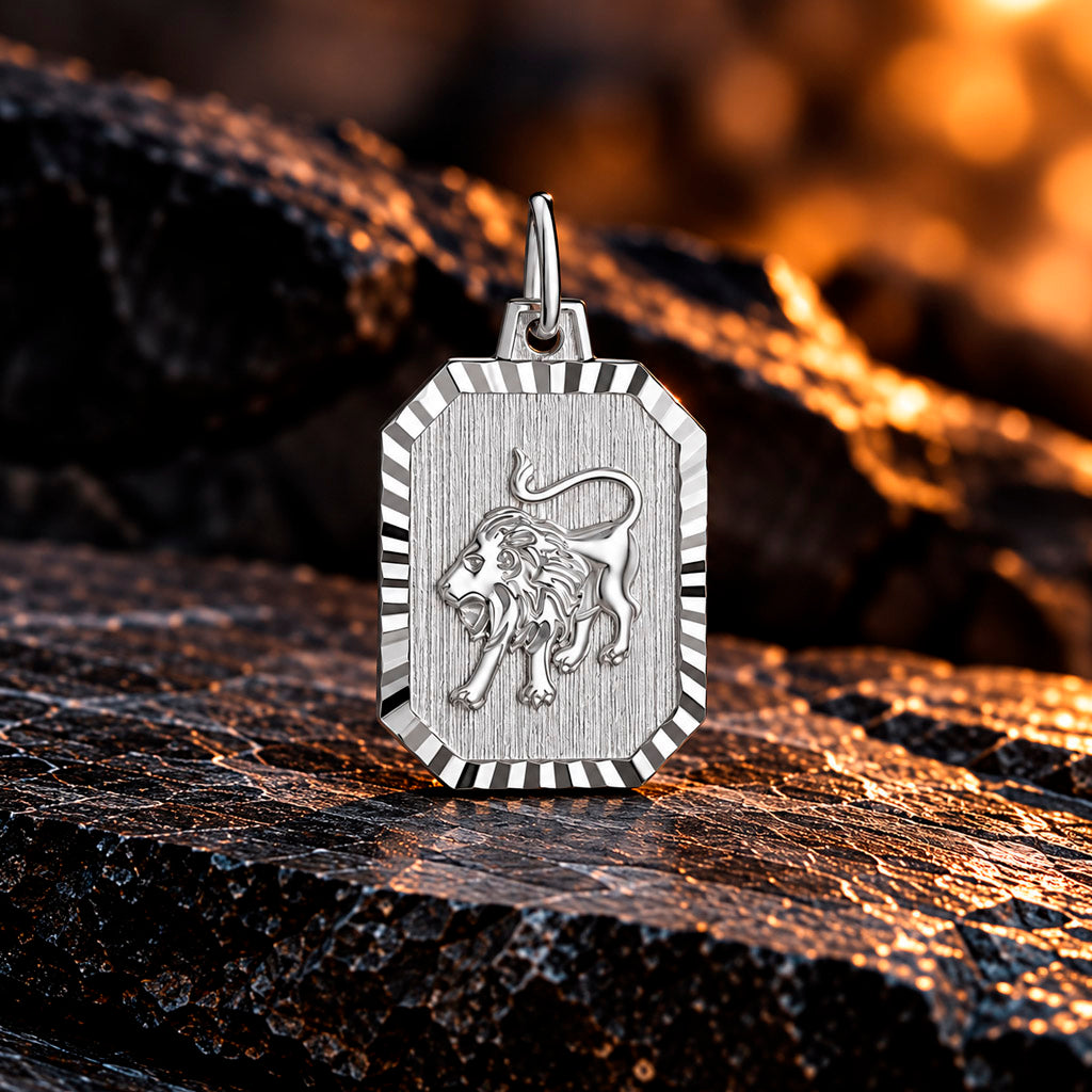 Zodiac Silver Line Sternzeichen Anhänger 925 Sterlingsilber 22 mm x 12,8 mm