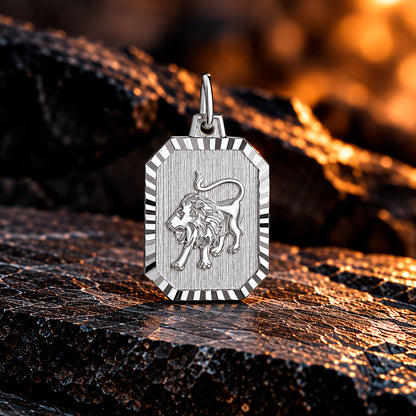 Zodiac Silver Line Sternzeichen Anhänger 925 Sterlingsilber 22 mm x 12,8 mm