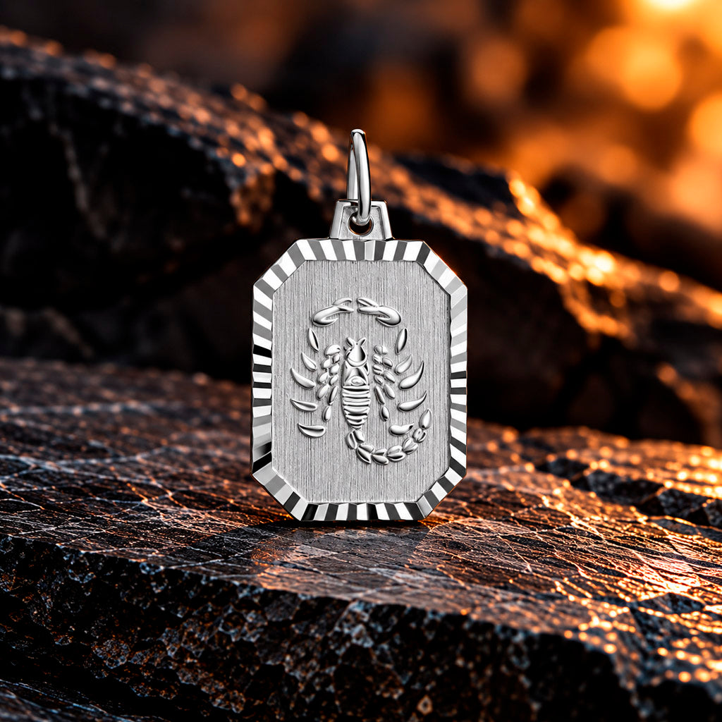 Zodiac Silver Line Sternzeichen Anhänger 925 Sterlingsilber 22 mm x 12,8 mm