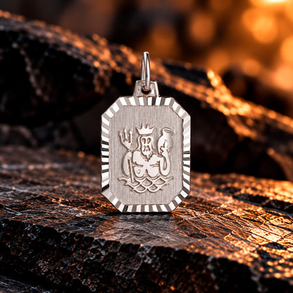 Zodiac Silver Line Sternzeichen Anhänger 925 Sterlingsilber 22 mm x 12,8 mm
