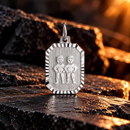 Zodiac Silver Line Sternzeichen Anhänger 925 Sterlingsilber 22 mm x 12,8 mm